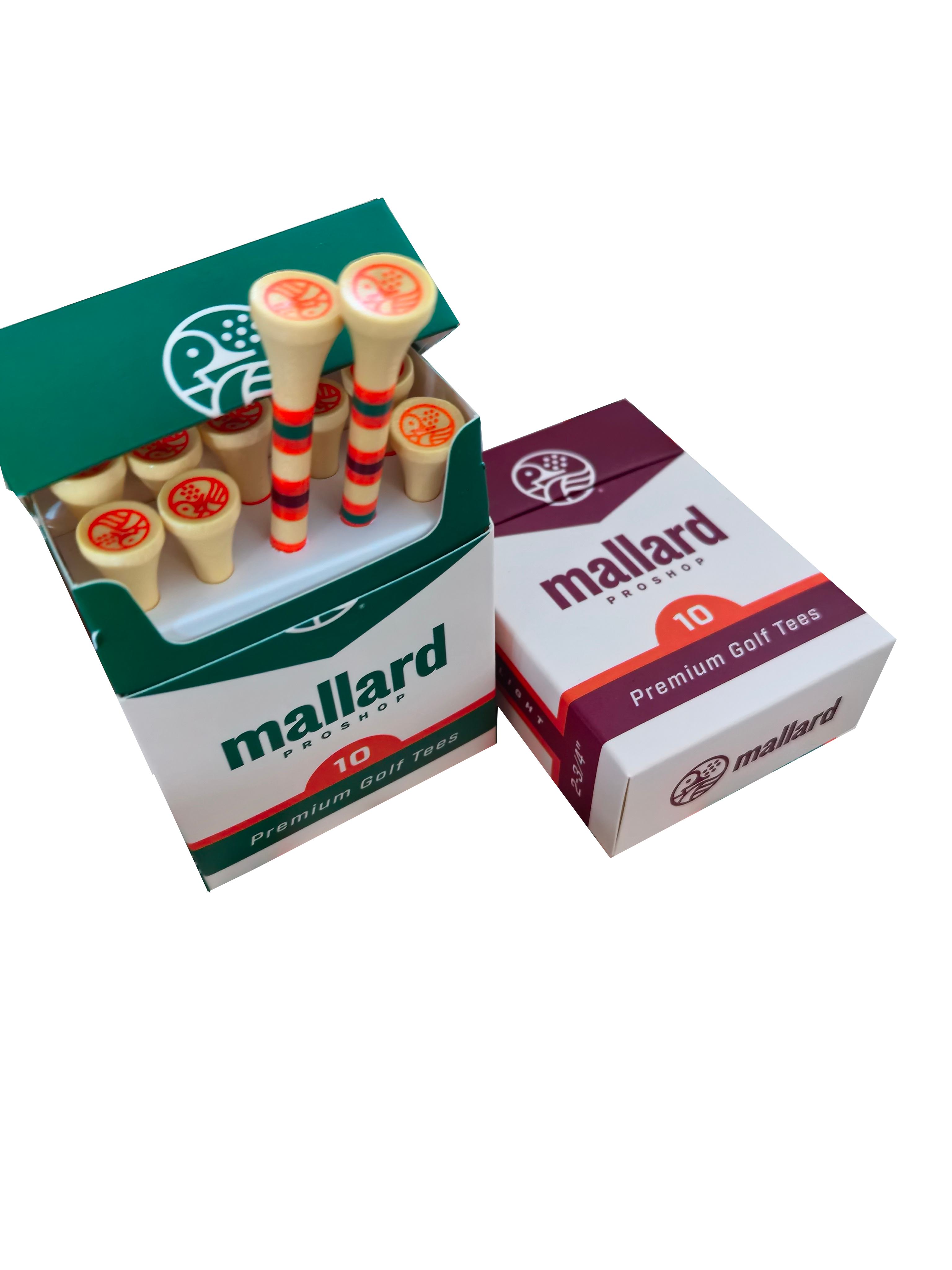 Box of Bamboo Tees in Club Green