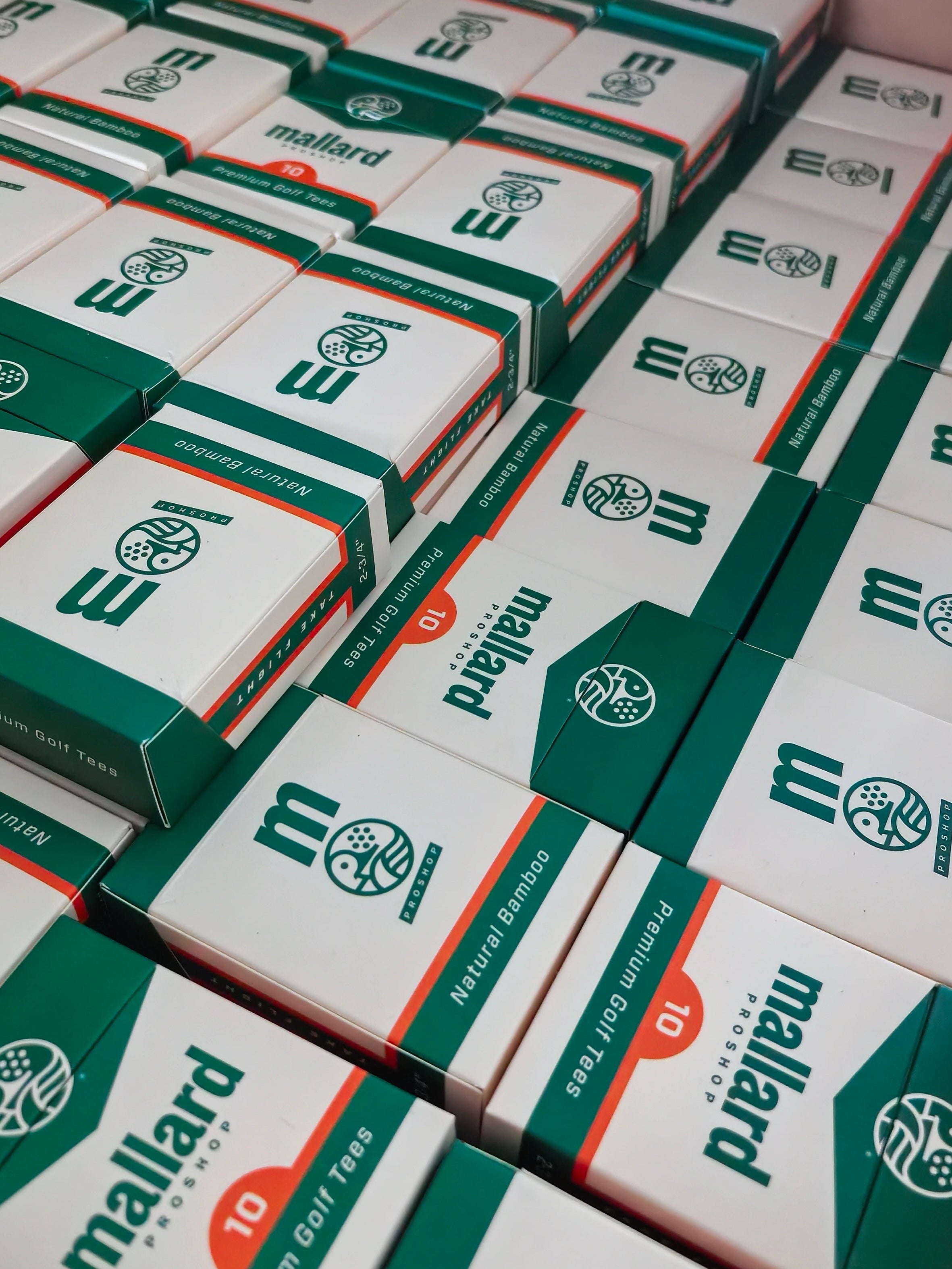 Box of Bamboo Tees in Club Green